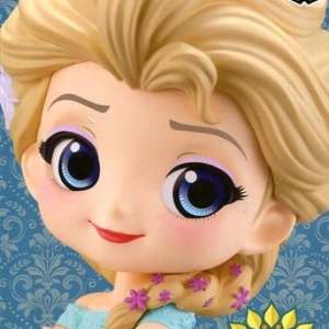 アナと雪の女王 エルサのサプライズ Q posket-Elsa Frozen Fever Design- エルサ(濃緑)