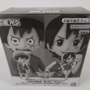 ワンピース ワールドコレクタブルフィギュア モンキー・D・ルフィ 尾田っちの左手で描いたONE PIECE&サラダ食べて海賊王になるわ私っ!!