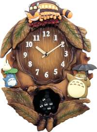 リズム時計 となりのトトロ スモールワールド からくり時計 壁掛け時計 ジブリ 