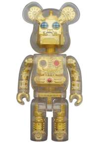 BE@RBRICK HxS HIROTA SAIGANSHO GOLD 400% ベアブリック MEDICOM TOY メディコムトイ 廣田彩玩所 ゴリラ獣