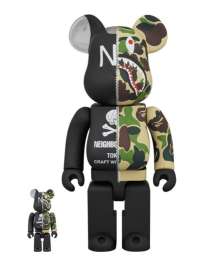 ベアブリック A BATHING APE(R) × NEIGHBORHOOD(R) 100% & 400% BE@RBRICK メディコムトイ