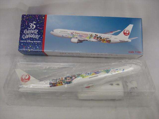 良品 ディズニー ディズニーランド TDR35周年 JAL セレブレーションエクスプレス 飛行機型模型