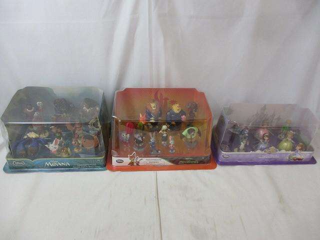 ちいさなプリンセスソフィア ズートピア モアナ フィギュアセット 3点 グッズセット