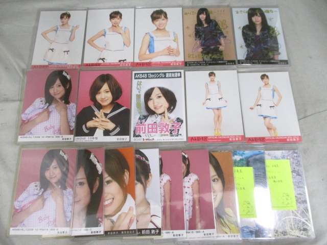 AKB48 前田敦子 のみ 生写真 19枚 B.L.T.2009 アイドルウォーズ軍略BOOK 等