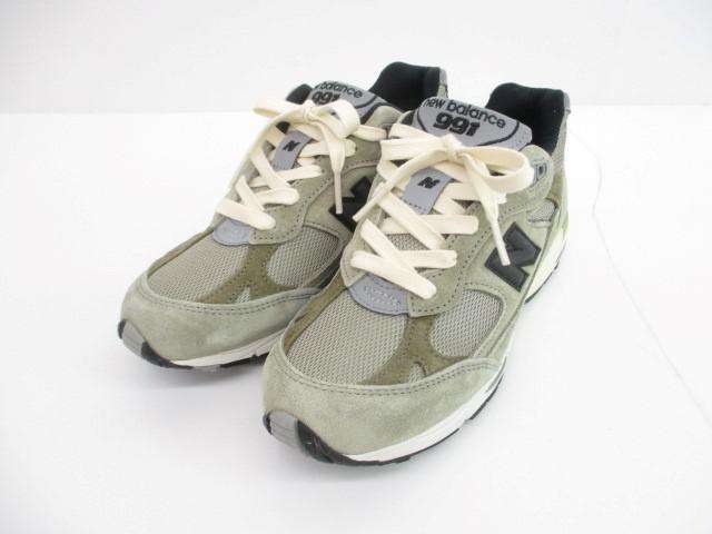 ニューバランス New Balance JJJJound ジョウンド M991JJA ローカットスニーカー US6 ベージュ レディース