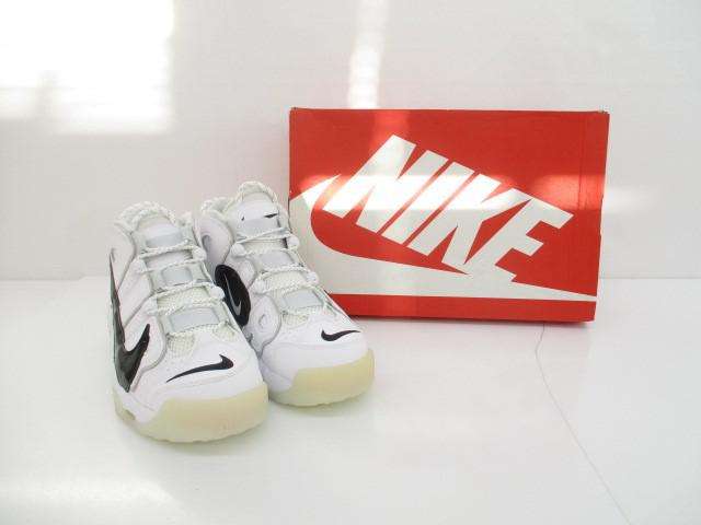 ナイキ NIKE エア モアアップテンポ シューズ スニーカー DQ5014-100 27cm ホワイト ブラック メンズ