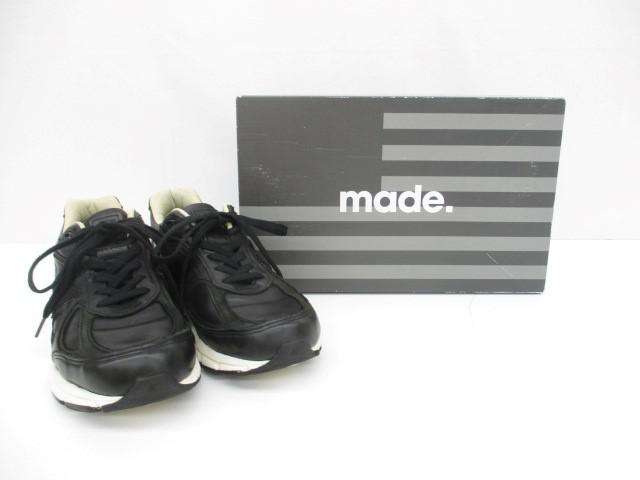 ニューバランス New Balance スニーカー オールレザー M990FEB4 26.5 USA製 ブラック 靴