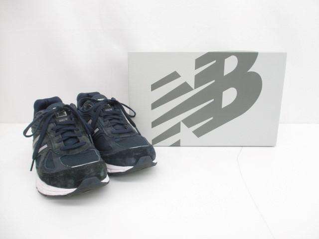 ニューバランス New Balance Made in USA 990 スエード切替 スニーカー U990NV4 27cm ネイビー 紺 メンズ