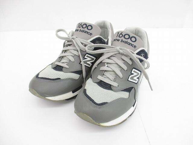 ニューバランス New Balance M1600LG 1600 NB レザー メッシュ グレー スニーカー ランニング 26.5cm グレー メンズ