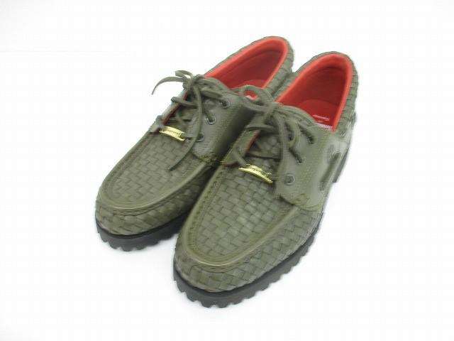 ティンバーランド Timberland ×シュプリーム スリーアイ スニーカー レザー 25cm カーキ ユニセックス