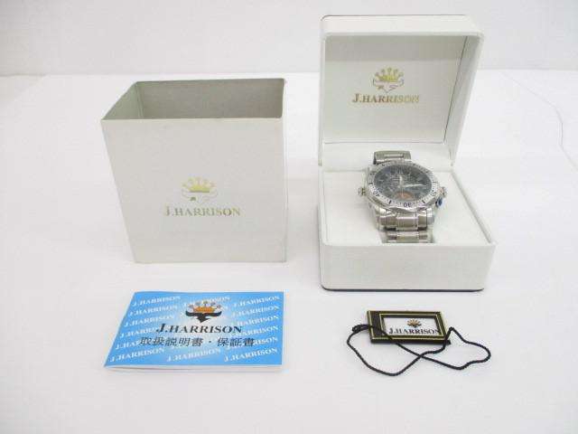 ジョンハリソン J.HARRISON 腕時計 JH-LOVE2M-BK 機械式手巻き クロノグラフ メンズ