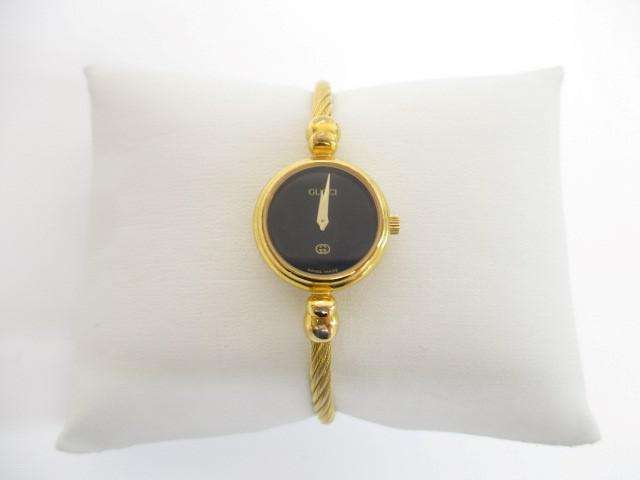 グッチ GUCCI レディース 腕時計 バングルウォッチ 2700L ゴールド ブラック レディース