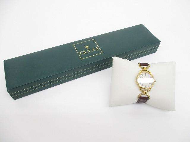グッチ GUCCI 腕時計 6000.2L アイボリー文字盤 ゴールド レディース