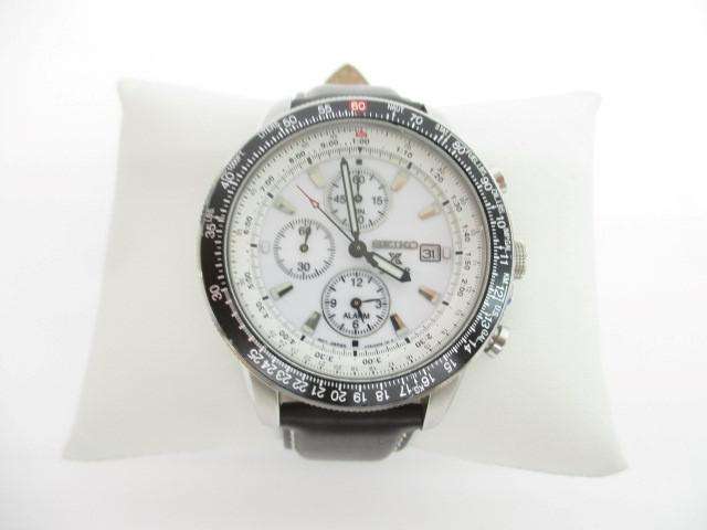 セイコー SEIKO V172-0AC0 腕時計 ホワイト メンズ