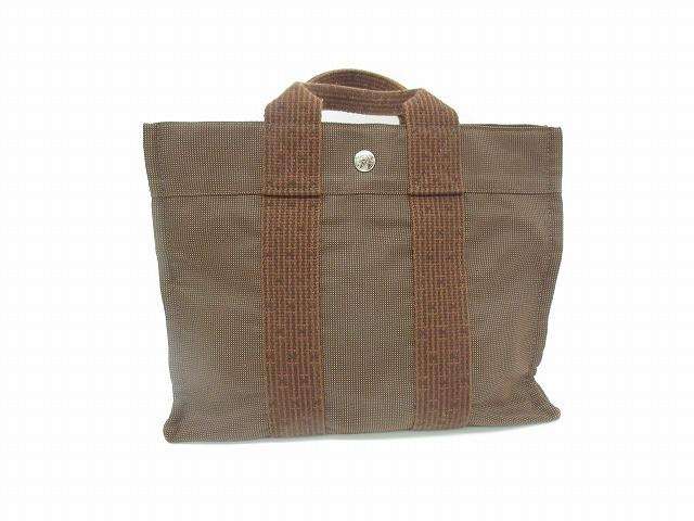 エルメス HERMES エールラインPM ハンドバッグ ブラウン ユニセックス