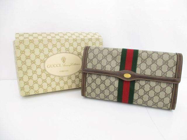 グッチ GUCCI GG クラッチバッグ 41.014.3087.30 シェリー GGスプリーム オールドグッチ ブラウン系 ユニセック