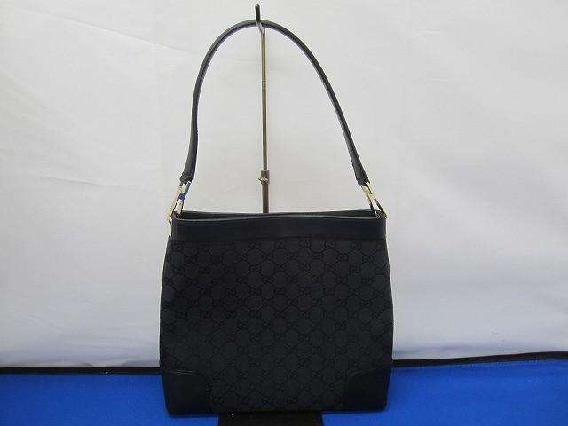 グッチ GUCCI GGキャンバス ワンショルダーバッグ ブラック レディース