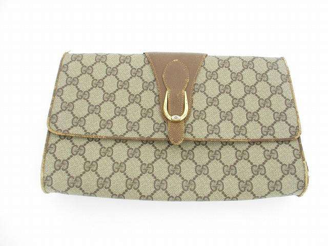 グッチ GUCCI オールドグッチ クラッチバッグ GGシュプリーム シェリーライン 94.02.050 ヴィンテージ ベー