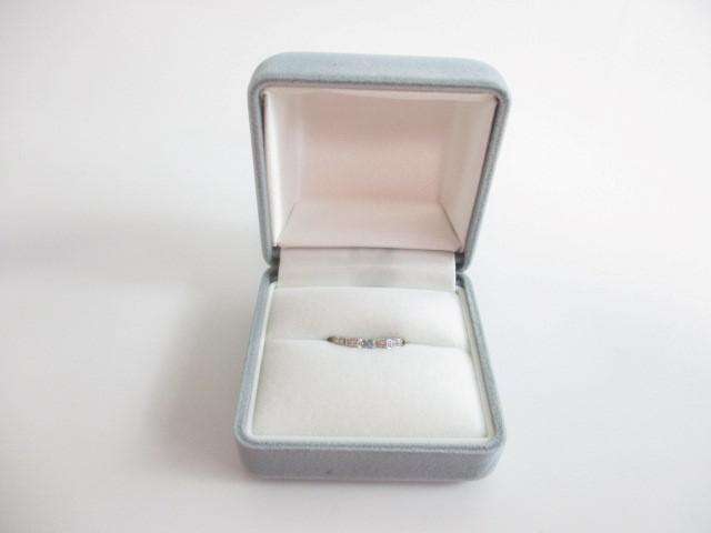 アクセサリー K10 指輪 リング 8号 石2種 0.03 0.07ct刻印あり レディース
