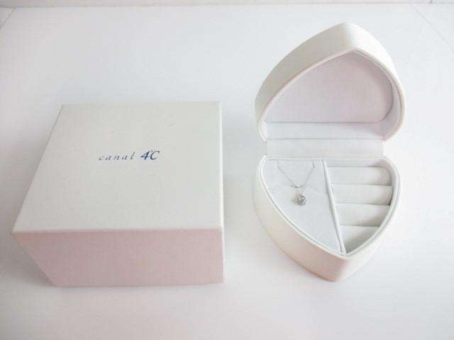 canal 4℃ K10 ネックレス ペンダント ストーン付き ケース/箱あり アクセサリー レディース