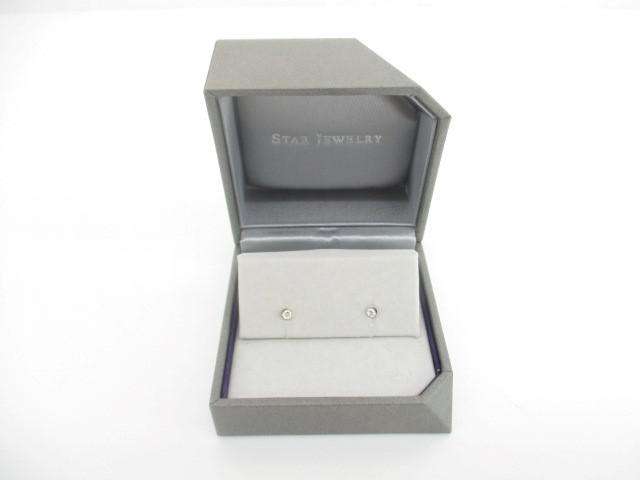 スタージュエリー StarJewelry ピアス K18 ダイヤモンド 0.04ct 刻印あり アクセサリー レディース