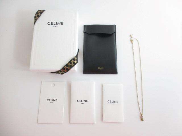 セリーヌ CELINE トリオンフ ピンククォーツ ネックレス ペンダント 460RM6BPQ アクセサリー レディース