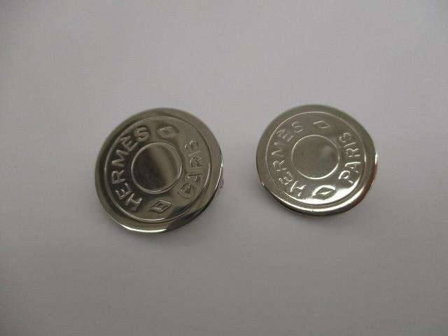 エルメス HERMES セリエ クリップ式 イヤリング アクセサリー シルバー系 レディース