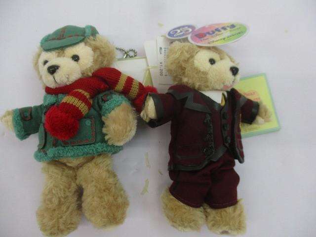 ディズニー ダッフィー ぬいぐるみバッジ オープンマウス クリスマスダッフルコート