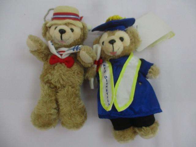 ディズニー ダッフィー ぬいぐるみバッジ オープンマウス ジャンボリーナイト 白タグ