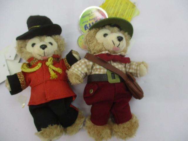 ディズニー ダッフィー ぬいぐるみバッジ オープンマウス ミラコスタ インディージョーンズ