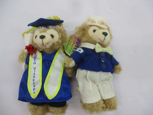 ディズニー ダッフィー ぬいぐるみバッジ オープンマウス 卒業式 カストーディアル