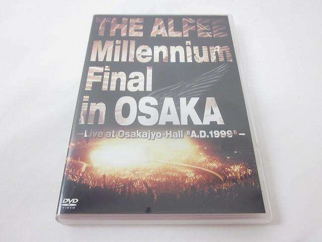 THE ALFEE MILLENNIUM FINAL IN OSAKA LIVE AT OSAKAJYO-HALL A.D.1999 DVD