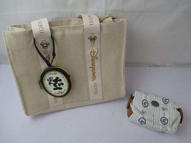 ディズニー 東京ディズニーランドホテル 宿泊者限定 エクスクルーシブ トートバッグ ポーチ&コインケース